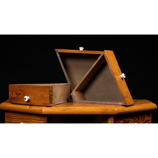 Early 20th Century Wooden Parts Cabinet For Sale In Chicago - Image 6 of 7