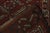 Textile Hand-Knotted Antique Russian Yamut Rug in Red, White Tribal Dyrnak Pattern For Sale - Image 7 of 7