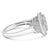 Elegant and timeless, this 10K white gold diamond cocktail ring features 1.0 carat total weight of diamonds with an...