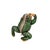 Early 21st Century Tsavorite Diamond Ruby 18k Gold Two-Tone Frog Brooch Pendant For Sale - Image 5 of 8