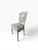Pair of Vintage Louis XVI Style Painted Dining Chairs With Sage & Blush Jacquard Upholstery For Sale In Miami - Image 6 of 10