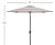 Contemporary Iris 7.5 Square Umbrella - Gray/White For Sale - Image 3 of 4
