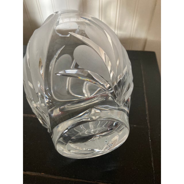2000 - 2009 Waterford Marquis Irish Coventry Posey Crystal Large Vase For Sale - Image 5 of 5