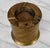 Vintage Middle Eastern Etched Brass Cigarette Humidor Canister W/ Ashtray For Sale - Image 6 of 9
