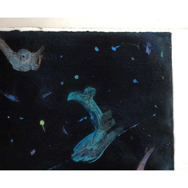 Contemporary 1970s Abstract Galaxy Painting For Sale - Image 3 of 6