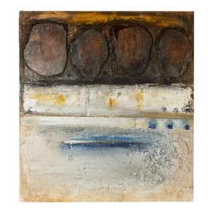 1999 Signed “Asoko Xiii” Mixed Media Wall Assemblage by Artist Juliet Holland
