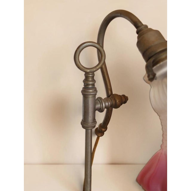 Goldenrod Art Deco Gooseneck Desk Lamp, France, 1930s For Sale - Image 8 of 12