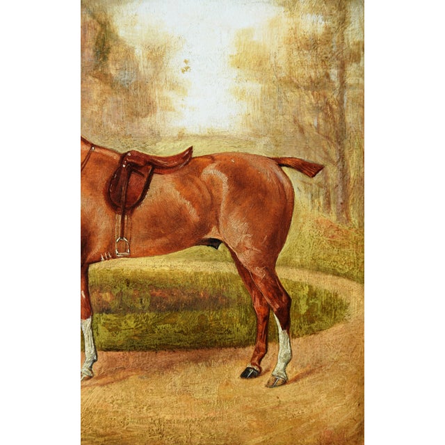 George Paice, Painting Racehorse Mohican, 1887, Framed, 1887, Oil on Board For Sale - Image 6 of 14