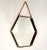 An exceptional Italian hexagonal mirror dating from the 1960s, distinguished by its refined craftsmanship and...