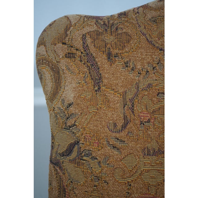 Set of 4 High Back Mahogany Upholstered Dining Chairs For Sale - Image 12 of 18