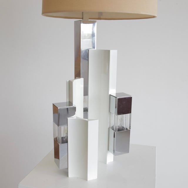 Table Lamp Cubic by Gaetano Sciolari, 1965 For Sale - Image 3 of 8