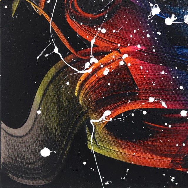 Gravity - Contemporary Abstract Expressionism Colorful Original Acrylic Painting by Desireé Gaskin For Sale - Image 4 of 8