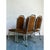 Late 20th Century Vintage Boho Chrome Bamboo Dining Chairs on Casters - Set of 4 For Sale - Image 5 of 8