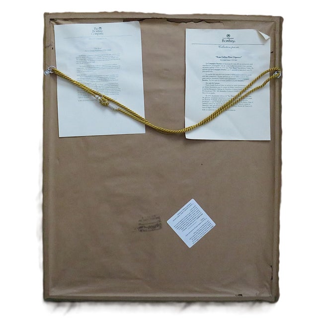 1980s Large French Pierre J. Redoute Framed Lithograph Roses Still Life Botanical Print For Sale - Image 5 of 5