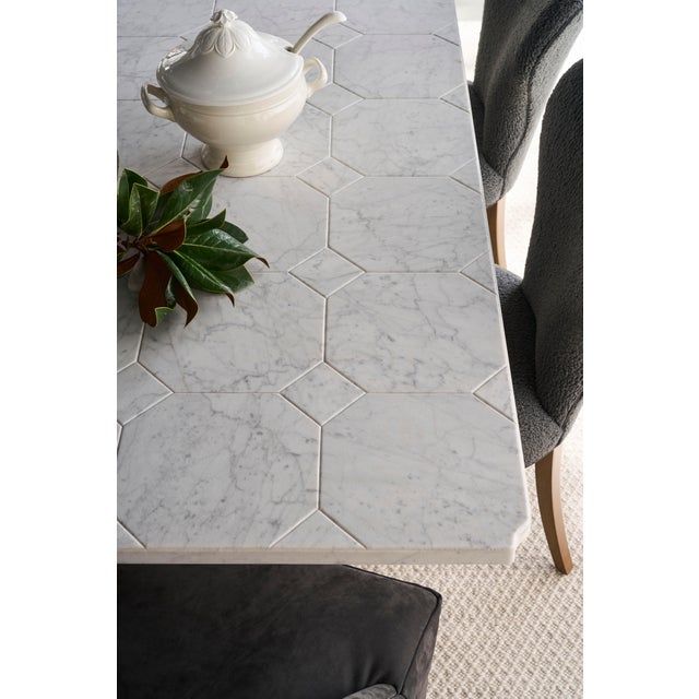 2020s Tara Shaw for Century Furniture Lucca Ii 120 Dining Table - Stone Top For Sale - Image 5 of 6