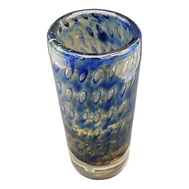 Vintage Glass Vase by Erwin Eisch for Frauenau, 1960s For Sale