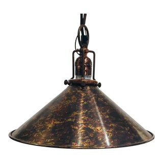 Copper Industrial Pendant Light from Kenneth Ludwig Chicago For Sale