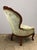Mid 20th Century His and Hers Victorian Carved Floral Parlor Chairs - Set of 2 For Sale - Image 4 of 14