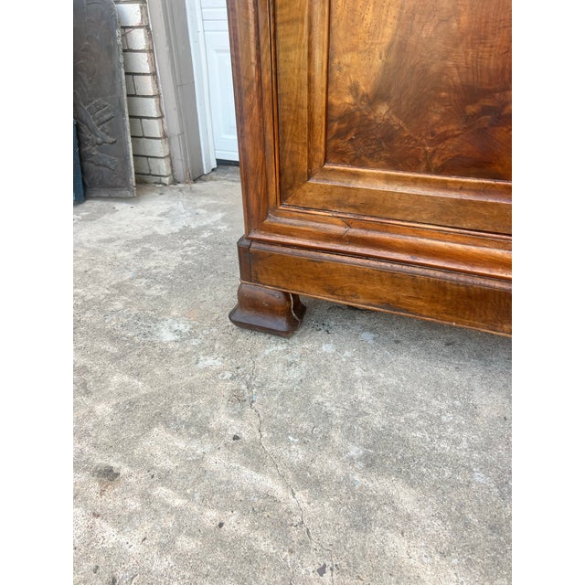 Coffee French 19th Century Louis Philippe Solid Walnut Two Door Buffet For Sale - Image 8 of 12
