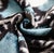 Handmade Aqua Blue Ikat Velvet Lumbar Pillow 16x24 | Soft Turquoise & Black Abstract For Sale - Image 4 of 8