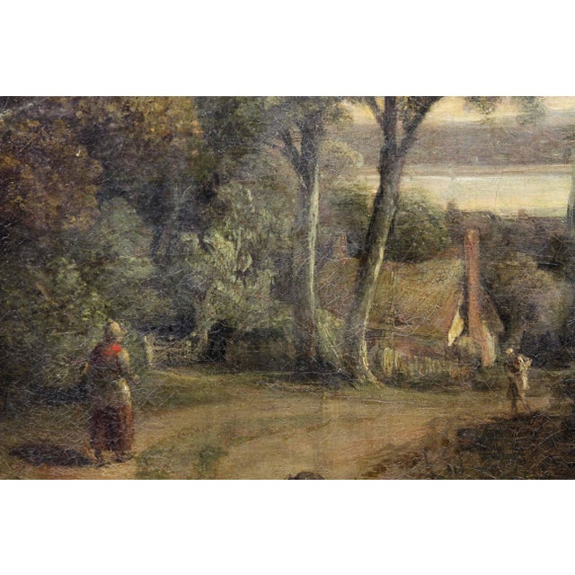 English Framed Oil on Canvas by W. R Biggs For Sale - Image 4 of 10