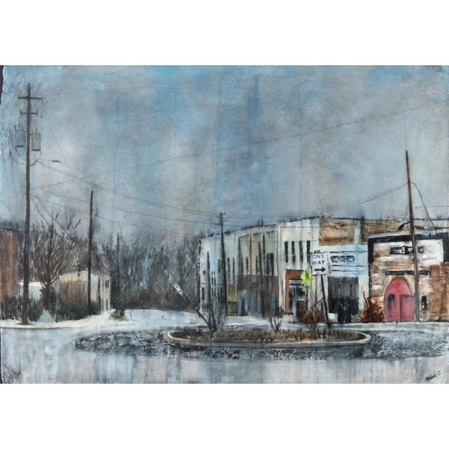 Watercolor on paper mounted to painted panel, signed at lower right, titled en verso, unframed. 22 1/2 x 30 1/2 in....