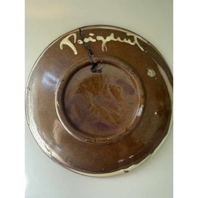 Ceramic Vintage Puigdemont Ceramic Wall Plate For Sale - Image 7 of 7