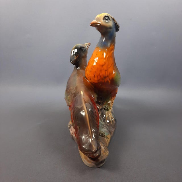 Vintage Multicolored Ceramic Pheasant Sculpture, Italy, 1960s For Sale - Image 6 of 17