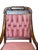 Antique Empire Style Walnut Armchairs With Pink Tufted Upholstery, a Pair For Sale In Greensboro - Image 6 of 12