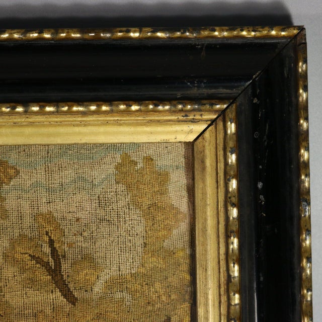 Early 18th Century Needlework Picture Depicting Angels For Sale - Image 10 of 12
