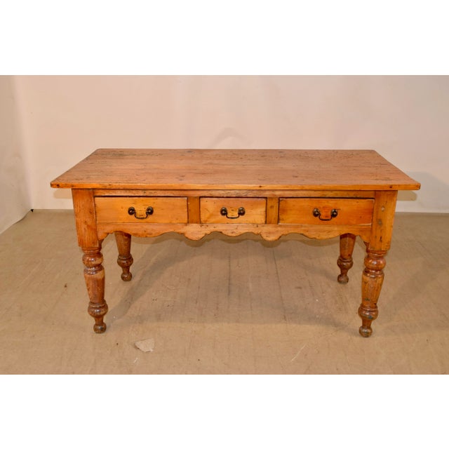 19th Century 19th Century Harvest Table For Sale - Image 5 of 10