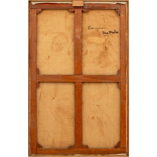 Thea Thalie "Everyman" Oil on Canvas For Sale - Image 4 of 5