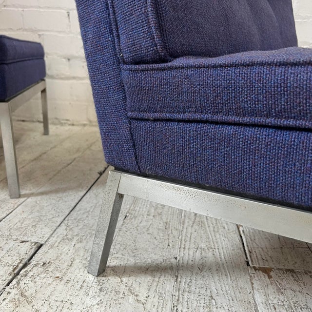 Pair of Florence Knoll Slipper Chairs For Sale - Image 12 of 12