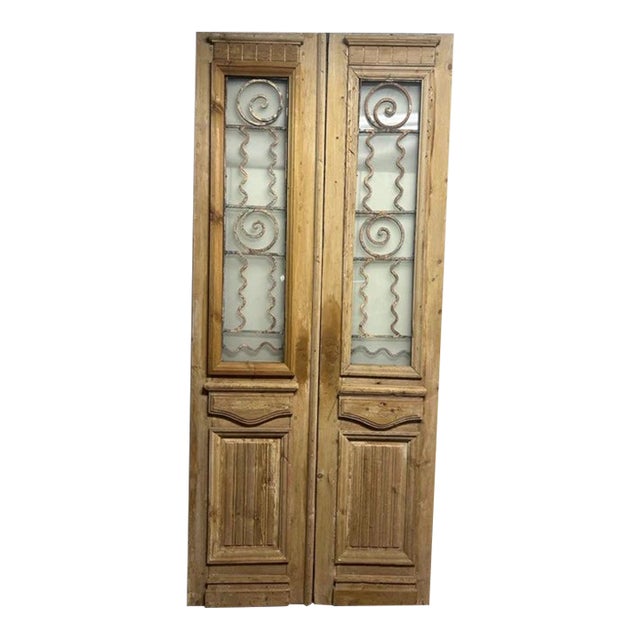 Late 19th Century Double French Metal Doors - A Pair For Sale