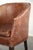 English Cognac Cowhide Leather Occasional Chairs, Set of 2 For Sale - Image 3 of 14