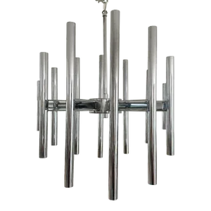 12 Arm 24 Lights Chrome Gaetano Sciolari Chandelier
