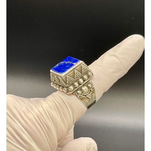 Unisex Antique Middle Eastern Sterling Ring. A true statement piece with this piece of history. Master craftsmanship shown...