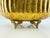 Rustic European Vintage Solid Brass Hammered Centerpiece Bowl With Grapevine Handles For Sale - Image 3 of 13