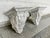 Gustavian (Swedish) Antique White Painted Wood Wall Brackets - A Pair For Sale - Image 3 of 12