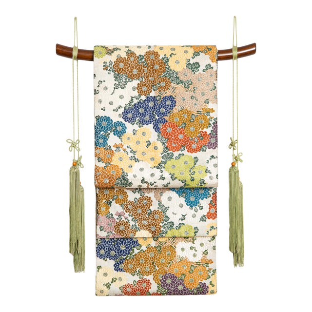 Mid-Century Japanese Obi Wall Art For Sale