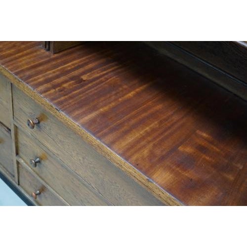 Large Antique Art Deco German Oak Chocolate Shop Cabinet, 1920s For Sale - Image 18 of 18