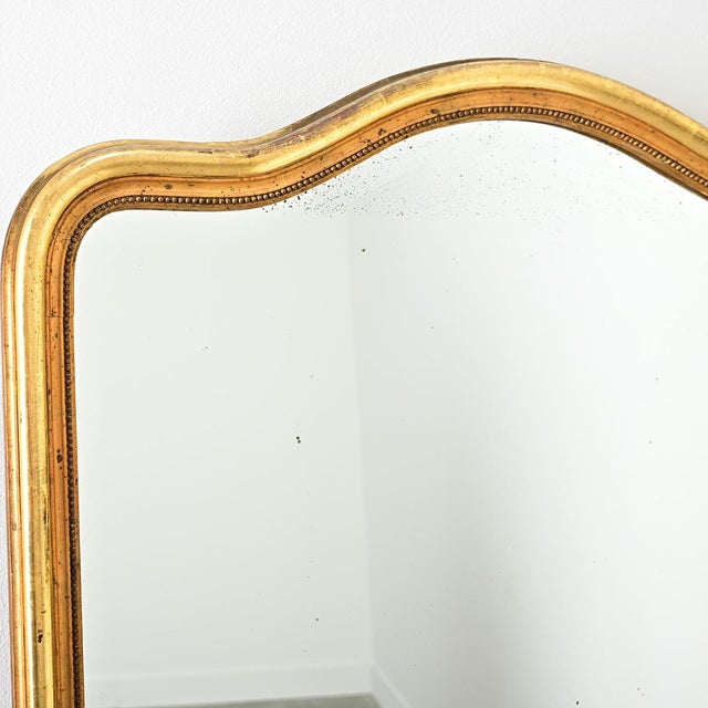 French 19th Century Gold Gilt Mirror For Sale In Baton Rouge - Image 6 of 10