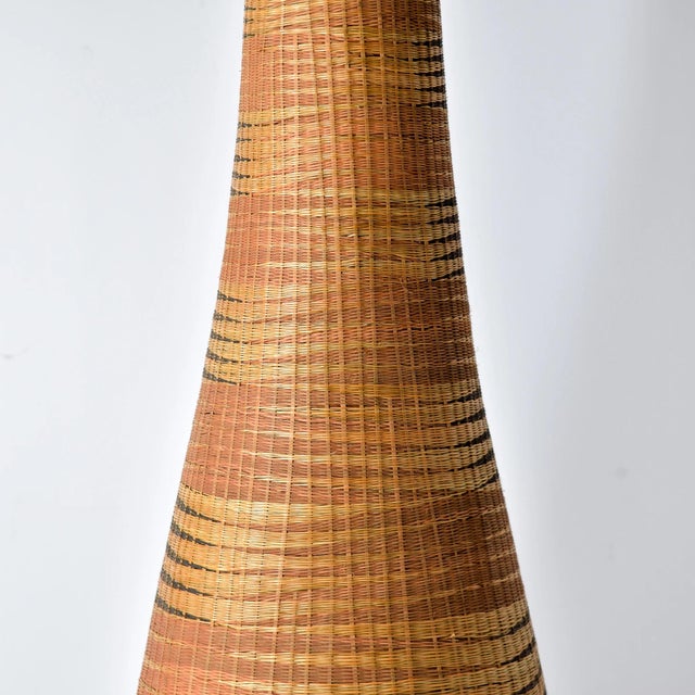 Early 20th Century Tutsi Wedding Basket Vase Rwanda 31 inch For Sale - Image 9 of 13
