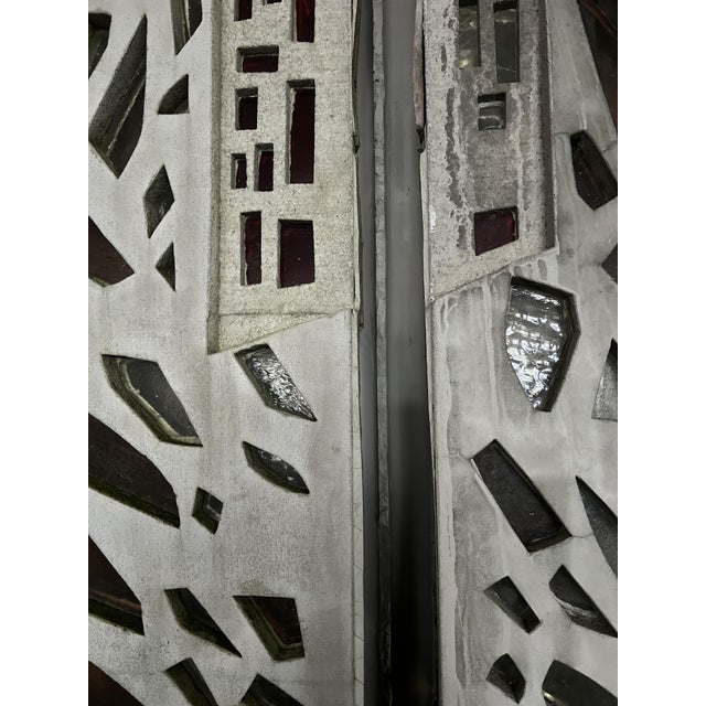 Large Dutch Brutalist Concrete Windows, 1960s, Set of 2 For Sale - Image 12 of 18