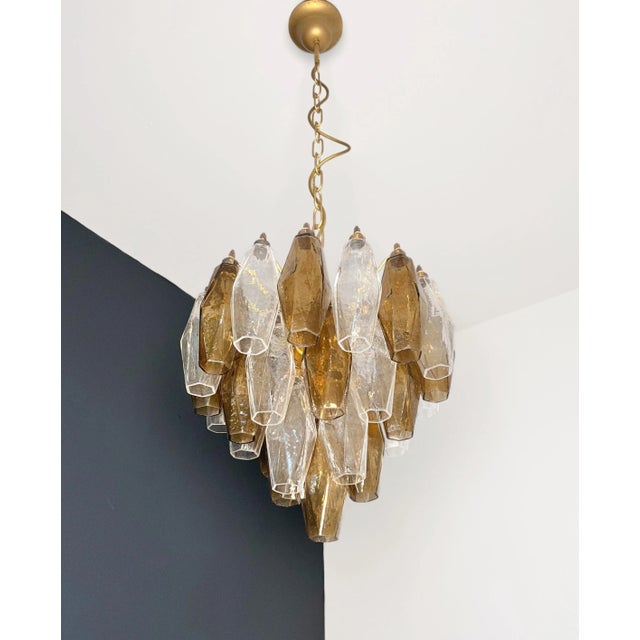 Murano Poliedri Chandelier by Carlo Scarpa, 1990s For Sale - Image 9 of 18