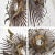 Mid 20th Century Wall Sculpture Torch Cut Brass Birds on Starburst Nail Style Silas Seandel or William Bowie For Sale - Image 12 of 13