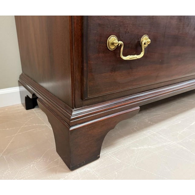 1990s Rare Henkel Harris Mahogany Gentleman’s Chest Model No. 167 For Sale - Image 12 of 16