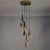 Metal Italian Zebra-Patterned Waterfall Chandelier, 1950s For Sale - Image 7 of 7