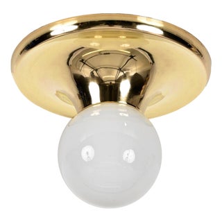 Gold Brass Light Ball from Flos, 1965 For Sale
