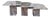 Postmodern Italian Vintage Grey and Cream Marble Nesting Tables-- Set of 3 For Sale